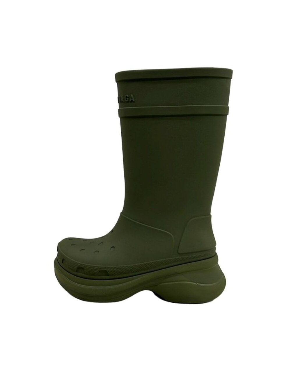Balenciaga Rain Boots Khaki Crocs Collaboration 44